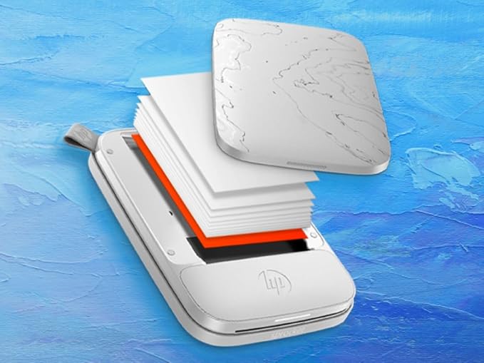 HP Sprocket 2.3 x 3.4 Premium Instant Zink Sticky Back Photo Paper (100 Sheets) Compatible with HP Sprocket Select and Plus Printers.
