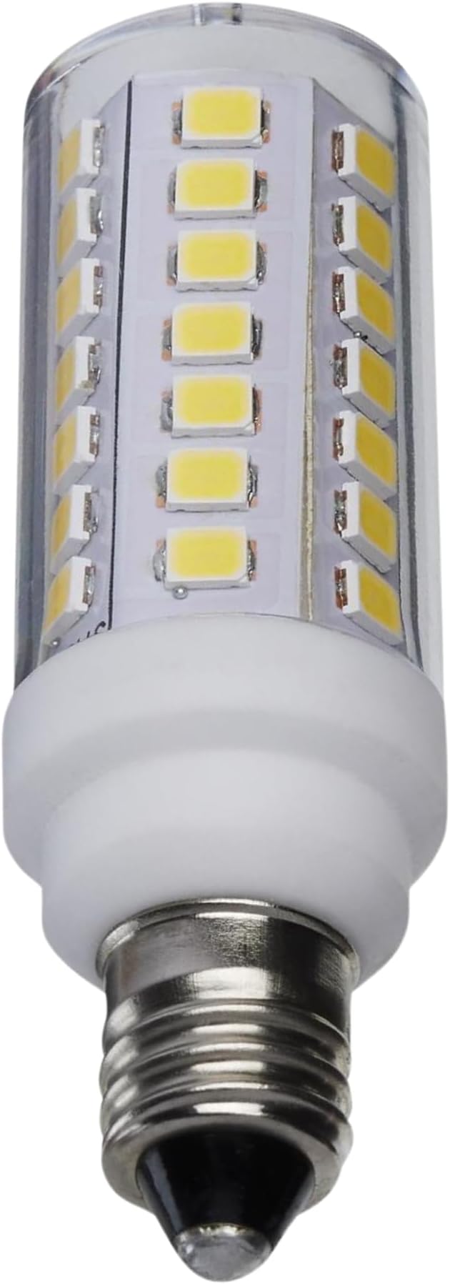 Satco 5W T6 LED Mini Candelabra Bulb, Clear Finish, 5000K Natural Light, 120 Volt, Residential Commercial, Indoor Enclosed Fixtures, Damp Locations, Chandeliers, Pendants, Accent Lighting