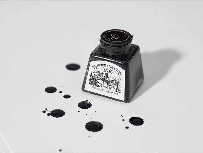 Winsor & Newton, Gold Drawing Ink, 14ml Bottle, Airbrush