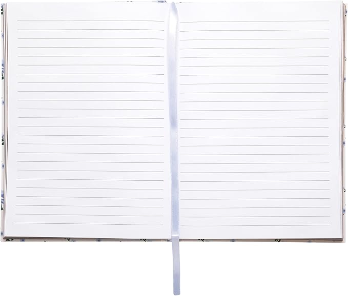 Laura Ashley Premium Hardcover Writing Journal | 256 Lined Pages | Elegant Floral Design | Perfect for Diaries, Notes, and Gift Giving (White - A5-6-x-8 Inches)