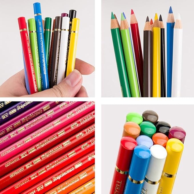 Faber-Castell Polychromos Artists' Color Pencils - Tin of 24 Colors - Premium Quality Artist Pencils