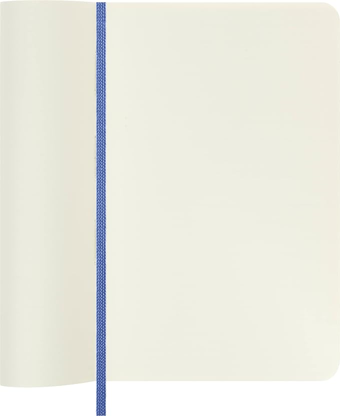 Moleskine Classic Notebook, Pocket, Plain, Hydrangea Blue, Soft Cover (3.5 x 5.5)