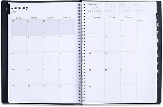 Staples Planner -, Large 18 Months Academic Daily Weekly Monthly Planner Yearly Agenda Jan. –June, 7.9" x 9.8", Page Tabs, Separator Page, Pocket Folder, Bookmark, Stickers, Sticky Note Set