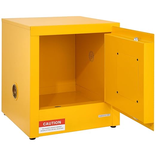 VEVOR Flammable Cabinet 17" x 17" x 18", Galvanized Steel Safety Cabinet, Adjustable Shelf Flammable Storage Cabinet, for Commercial Industrial and Home Use: Industrial & Scientific