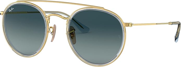 Ray-Ban Unisex Rb3647n Double Bridge Round Sunglasses