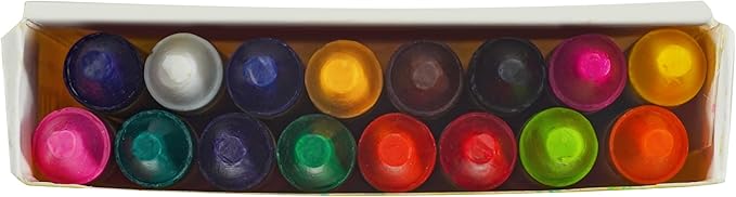 School Smart Classic Crayon Set with Tuck Box for Schools, Home, and More, Assorted Colors, Pack of 16