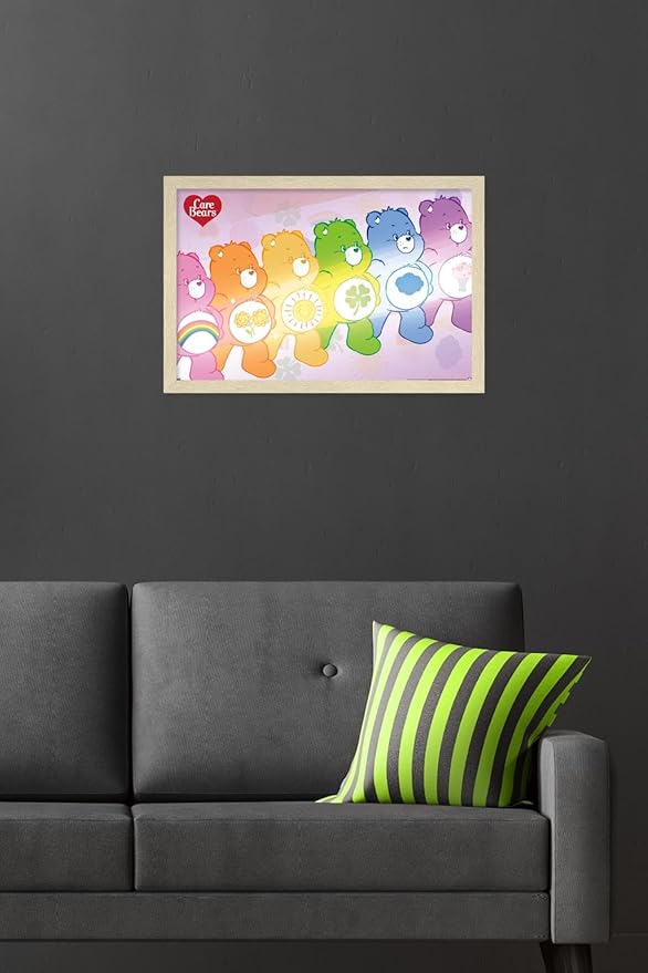 Care Bears - Care Bear Stare Wall Poster, 22.4L" x 14.7W", Blonde Framed Version