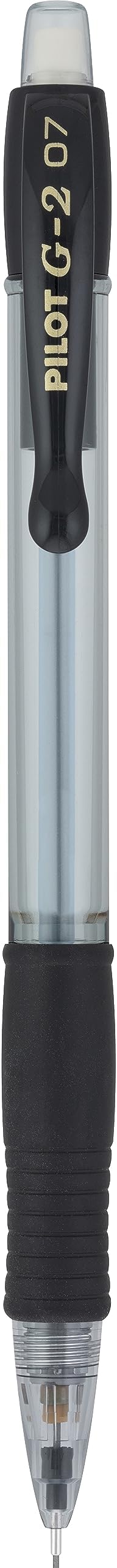Pilot, G2 Mechanical Pencils, 0.7mm HB Lead, Black Accents, Pack of 12