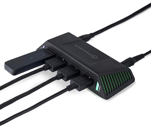 PowerA 4-Port USB 5Gbps Hub for Xbox Series X|S, USB 3.2, AC Powered, Weighted Base, Officially Licensed