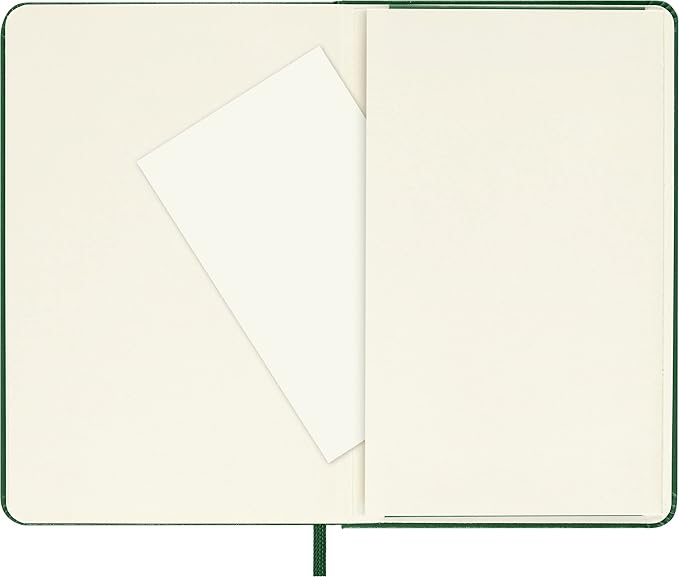 Moleskine Notebook, Pocket, Plain, Myrtle Green, Hard Cover (3.5 x 5.5)