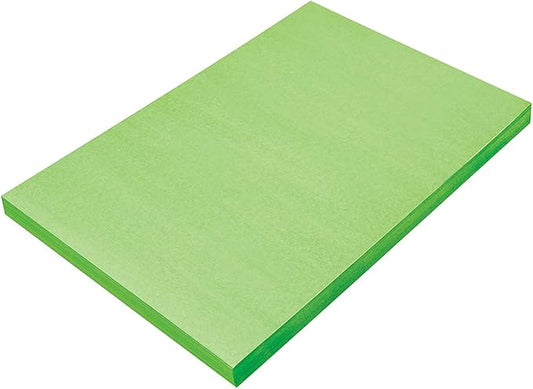SunWorks Construction Paper, Light Green, 12" x 18", 100 Sheets