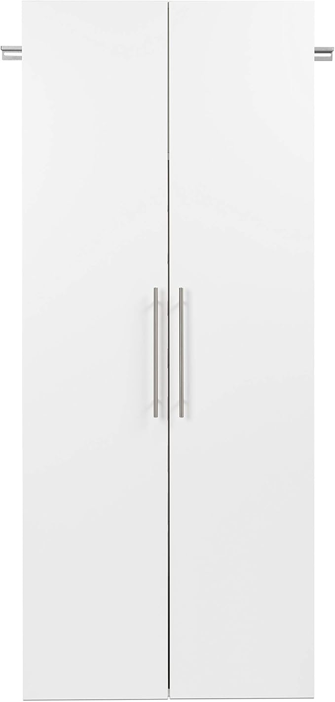Prepac HangUps 30" Shoe Storage Cabinet, Cabinet Wall Mount, Wall Cabinet Storage for Shoes with 40 Cubbies, Ideal for Utility Room, Garage and Bedroom, 30" W x 72" H x 16" D, White