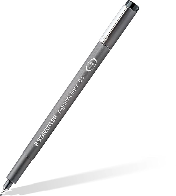 STAEDTLER Pigment Liner Bonus Sketch Set of 6 Liners for the Regular Price of 4(2 free), 308 SB6P