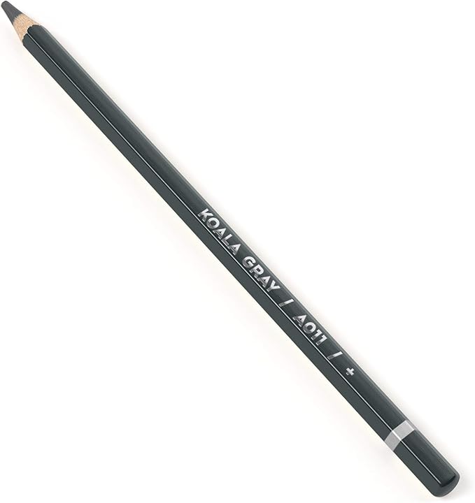 Arteza Professional Watercolor Pencils, Pack of 3, А011 Koala Gray, Water-Soluble Pencils for Coloring, Blending, Layering & Watercolor Techniques