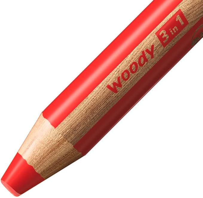 STABILO Multi-Talented Pencil woody 3 in 1 - Pack of 10 - Assorted Colors