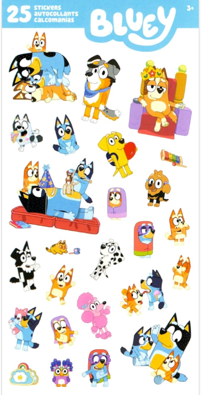 Disney Bluey Sketchbook Drawing Set for Kids - Art Kit Bundle with Spiral Notebook, Markers, Stickers, More | Bluey Arts and Crafts Kit for Boys and Girls