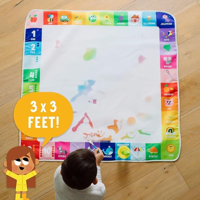 Little Buffalo Jumbo Rainbow Water Doodle Mat