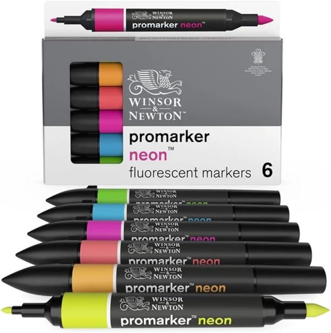 Winsor & Newton Promarker Neon, Set of 6