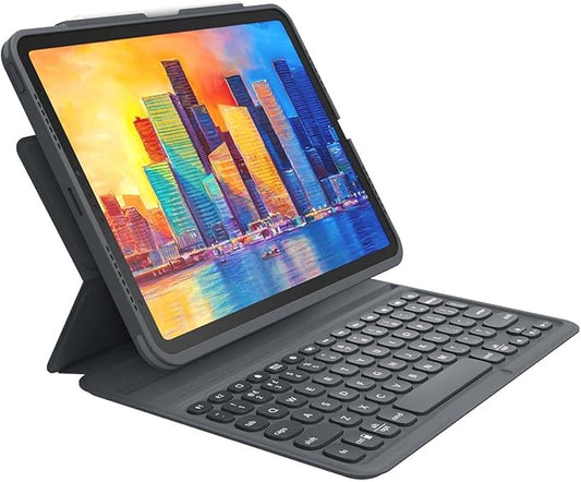 ZAGG Pro Keys Detachable Case and Wireless Keyboard for iPad Air 11" (M3)/ (M2)/ 10.9" (Gen 4, Gen 5) - Bluetooth Pairing, Backlit Laptop-Style Keys, Apple Pencil Holder, Black