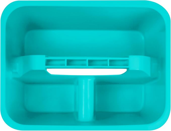 Storex Mini Classroom Caddy, Multipurpose Classroom Organizer with Handle, Teal, 12-Pack (01065U12C)