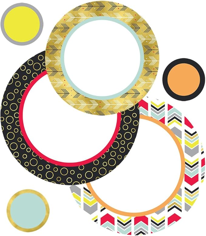 Carson Dellosa – Aim High Confetti Colorful Cut-Outs, Classroom Décor, 39 Pieces