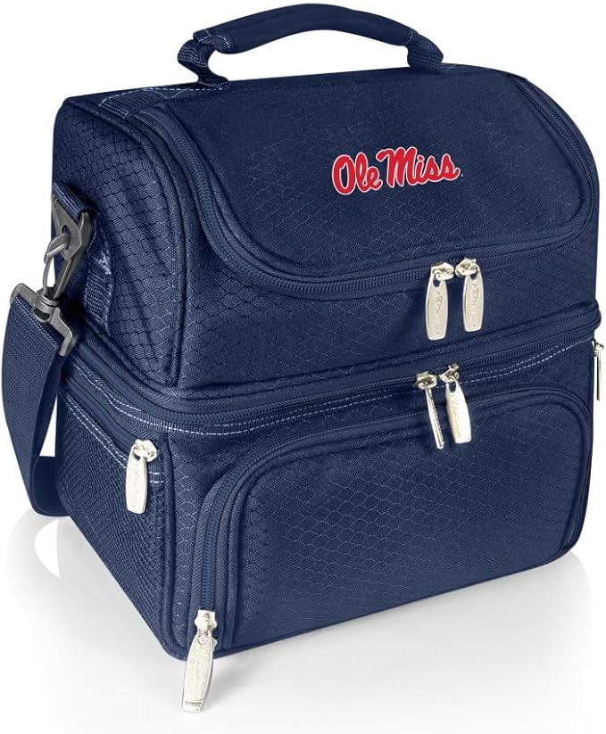 PICNIC TIME NCAA Nebraska Cornhuskers Pranzo Lunch Bag - Insulated Lunch Box with Picnic Set - Lunch Cooler Bag