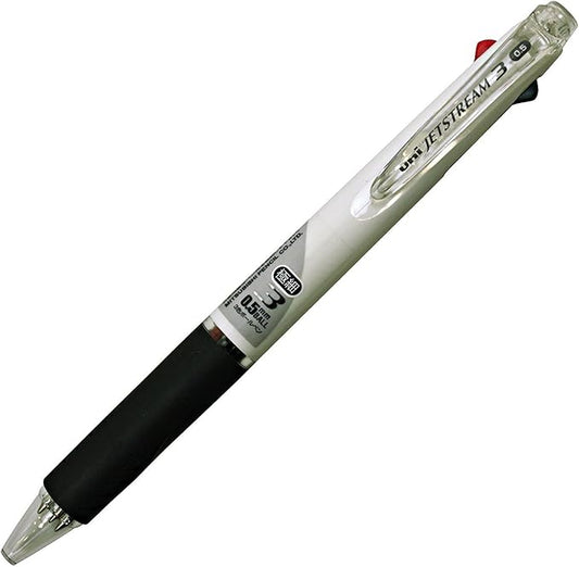 uni Ballpoint Pen Jetstream 3 Color Ink 0.5mm, Black/Red/Blue/White (SXE340005.1)