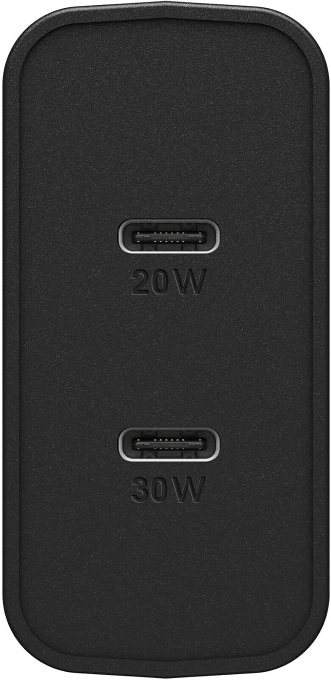 OtterBox Fast Charge USB Wall Charger, 50W Combined - Black