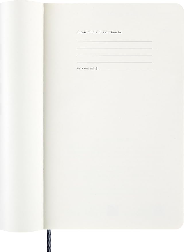 Moleskine Classic 12 Month 2026 Weekly Planner, Soft Cover, Large (5" x 8.25"), Sapphire Blue, 144 pages