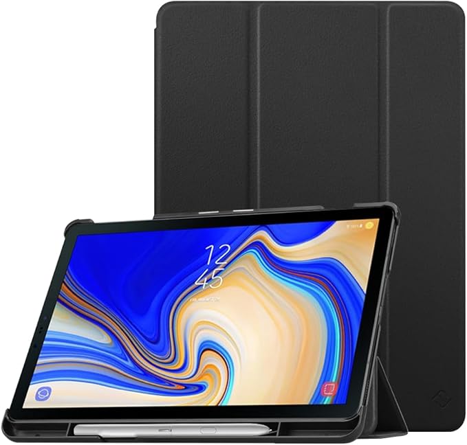 Fintie Slim Case for Samsung Galaxy Tab S4 10.5 2018 with S Pen Holder, Ultra Thin Tri-Fold Stand Cover with Auto Sleep/Wake for Samsung Tab S4 10.5 Inch Tablet SM-T830/T835/T837, Black