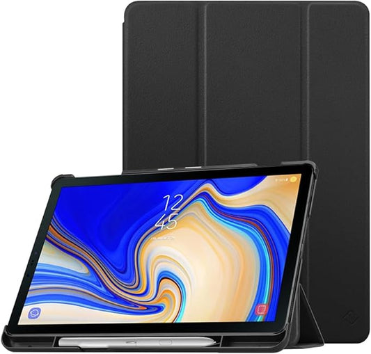 Fintie Slim Case for Samsung Galaxy Tab S4 10.5 2018 with S Pen Holder, Ultra Thin Tri-Fold Stand Cover with Auto Sleep/Wake for Samsung Tab S4 10.5 Inch Tablet SM-T830/T835/T837, Black