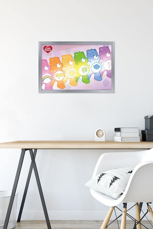 Care Bears - Care Bear Stare Wall Poster, 22.4L" x 14.7W", Silver Framed Version