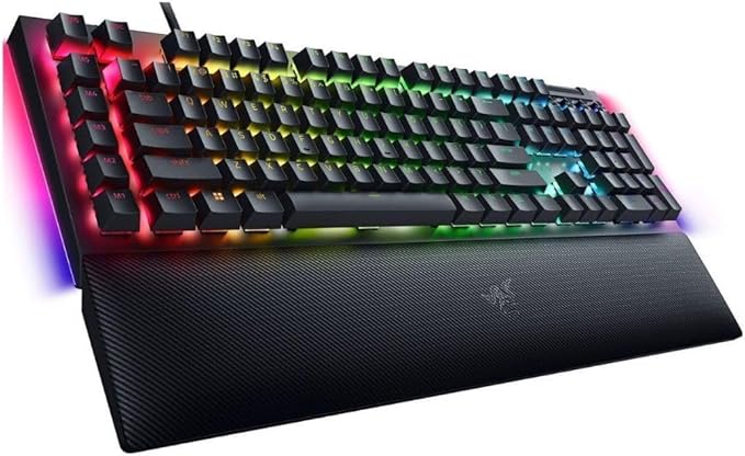 Razer RZ03-04690200 BlackWidow V4 Full Size Wired Mechanical Green Switch Gaming Keyboard with Chroma RGB