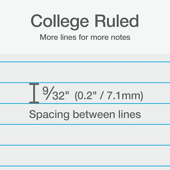 Oxford Two Subject Notebooks College Ruled, Spiral Notebook 6x9 1/2" 100 Sheets, 3 Pack of College Ruled Notebook With Pockets, Poly Cover, Red, White, and Black