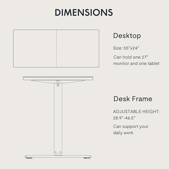 FLEXISPOT 55x24 Inch Electric Height Adjustable Standing Desk for Home & Office, Splice Board Desk for Computer Workstation, Study, or Creative Setup, Maple