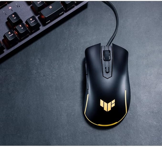 ASUS TUF Gaming M3 Gen II Wired USB Gaming Mouse – Right-Handed Ergonomic, 59g Lightweight, 8K DPI, IP56 dust & Water Resistance, Antibacterial Guard, 6 Programmable Buttons, PC/Mac Support - Black