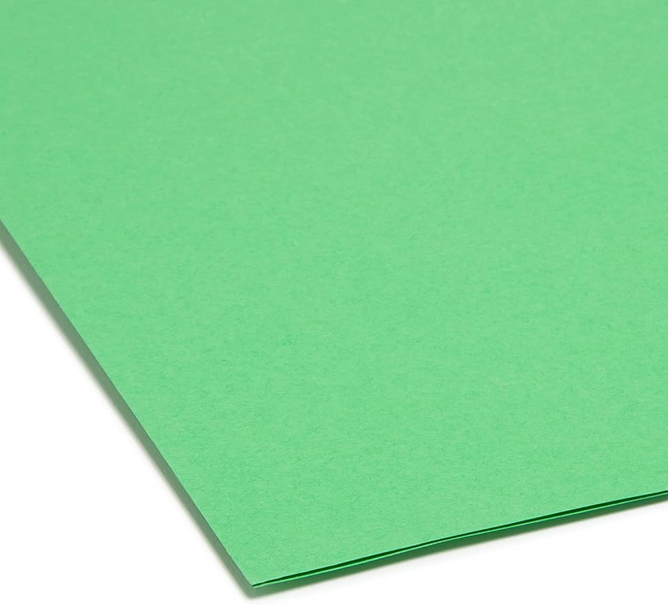 Smead File Folder, Reinforced 1/3-Cut Tab, Letter Size, Assorted Colors, 12 per Pack (11641)