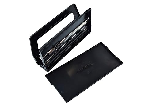 School Smart Black Steel Heavy-Duty 3 or 2-Hole Punch - 038174