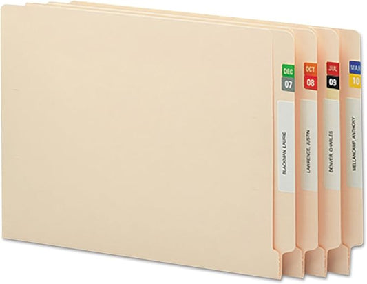 Smead ETS Color-Coded Month Label, Jan.-Dec., Label Sheet, Assorted Colors (67450)
