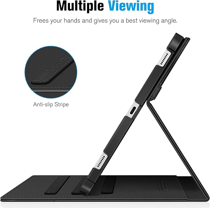 Fintie Case for Samsung Galaxy Tab S8 2022/Tab S7 2020 11 Inch (Model SM-X700/X706/T870/T875/T878) with S Pen Holder, Multi-Angle Viewing Stand Cover with Pocket Auto Sleep/Wake, Black