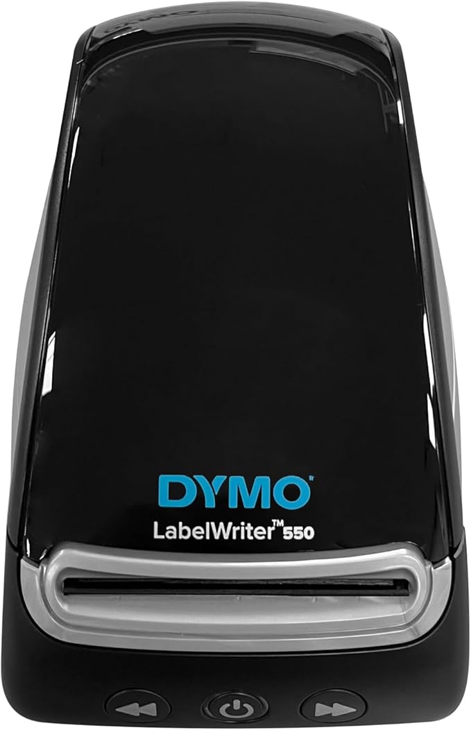 DYMO LabelWriter 550 Direct Thermal Barcode Label Printer with USB Connectivity Label Maker - 62 Labels Per Minute, Auto Label Recognition, Monochrome