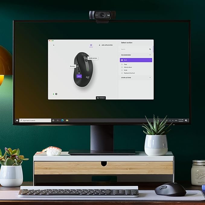 Logitech Signature M650 L Full Size Wireless Mouse - for Large Sized Hands, Silent Clicks, Customizable Side Buttons, Bluetooth, Multi-Device Compatibility (Graphite) (Renewed)