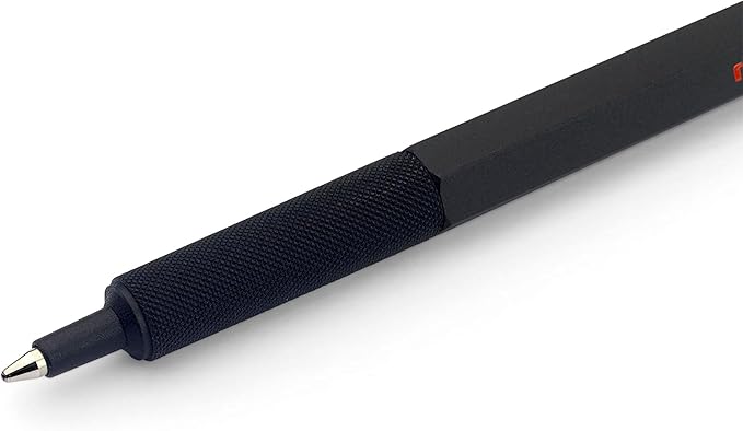 Rotring 600 Ballpoint Pen Medium Point Black Ink Black Barrel Refillable,(Pack of 2)
