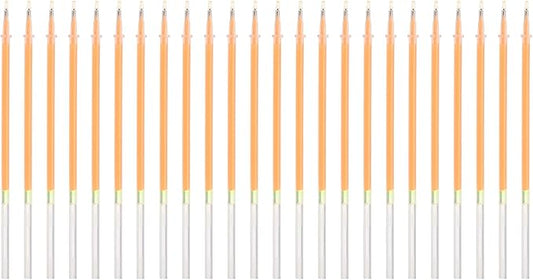 PATIKIL 0.5mm Gel Pens Refills, 24 Pack Glitter Gel Pens Sparkle Metallic Ink Fine Point Colored Refill Set for Adults Coloring Books Journaling Scrapbooking Art Drawing, Dark Yellow
