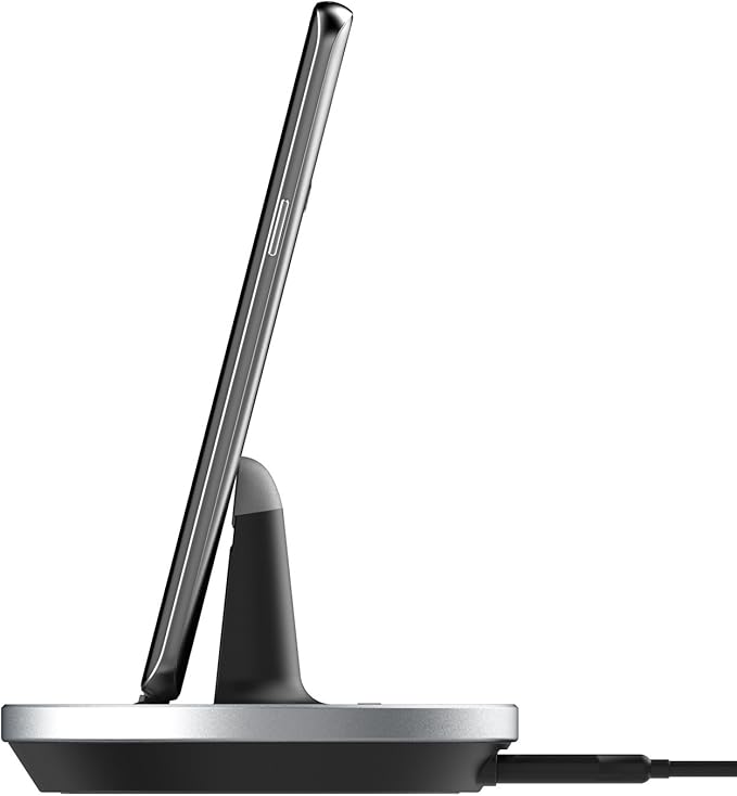 Encased Desktop Charging Stand for USB-C Phone and Tablets, Adjustable Case-Friendly Dock Station Charger, Super Fast Charge Compatible (Wired Type-C)