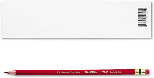 2 DOZEN: Prismacolor Col-Erase Erasable Colored Pencil Carmine Red