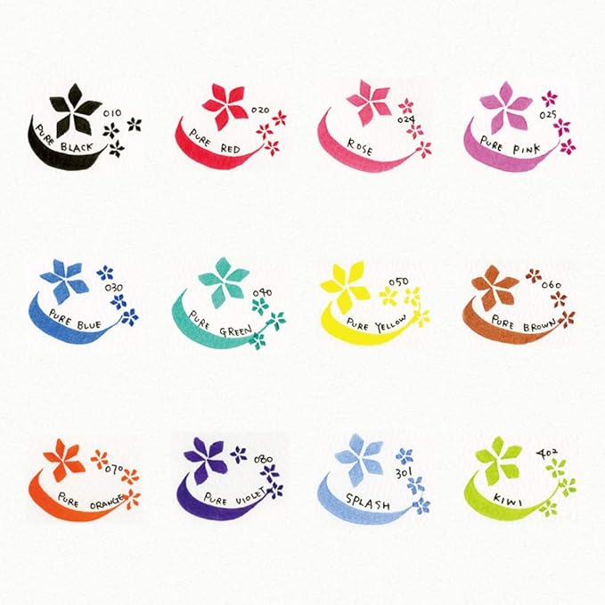 Kuretake Zig Calligraphy Dual Tip Markers 12 Colors Set, 2mm, 5mm, Square Tips, AP-Certified, No Mess, Photo-Safe, Acid Free, Xylene Freeing,Made in Japan