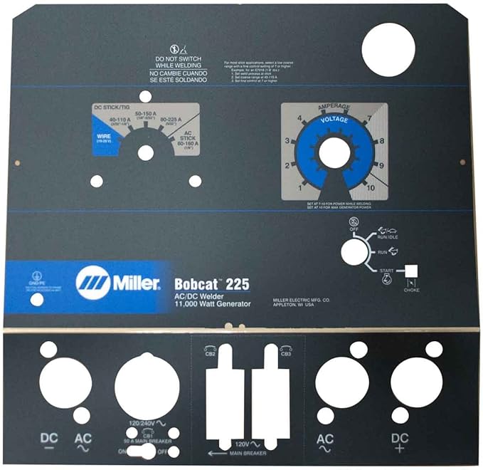 Miller 249088 Label, Nameplate Bobcat 225