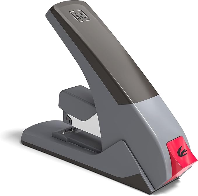 STAPLES TRU RED One-Touch Stapler, 60-Sheet Capacity, Gray/Black (TR58490)