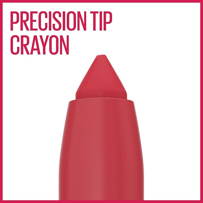 Maybelline Super Stay Ink Crayon Matte Longwear Lipstick Makeup, 140 Work for It, 0.04 oz